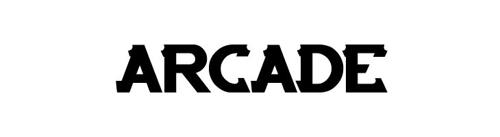 ARCADE  les polices de caractères gratuit tlcharger