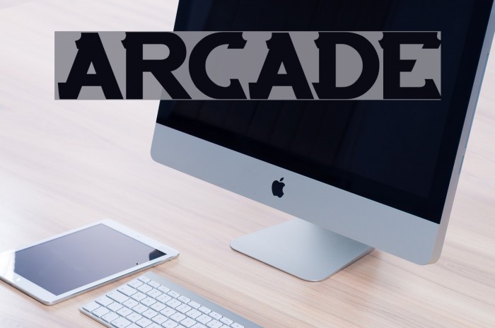 ARCADE Font examples