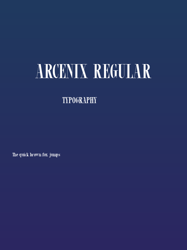 ARCENIX Regular Poster