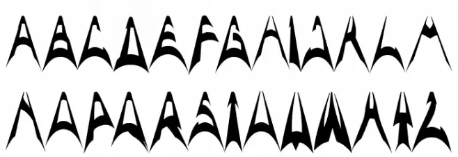 ARCH ENEMY Schriftart Groß