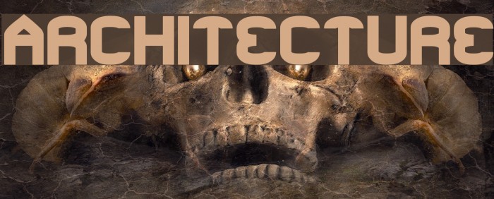ARCHITECTURE Font examples