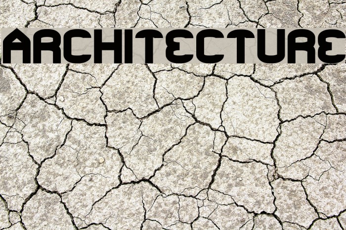 ARCHITECTURE Font examples