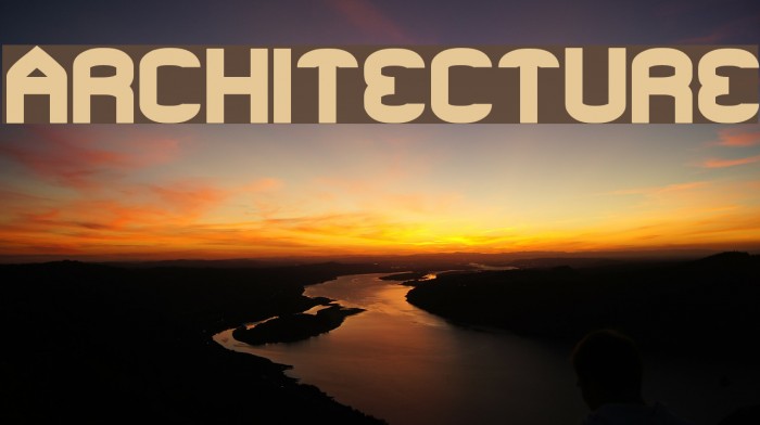 ARCHITECTURE Font examples