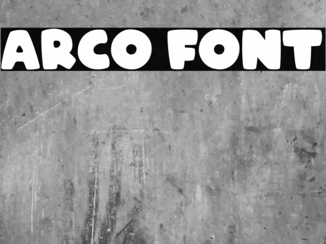 ARCO Font examples
