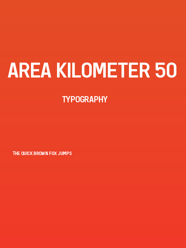 AREA KILOMETER 50 Poster