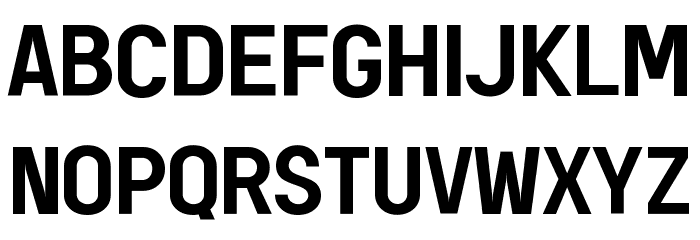AREA KILOMETER 50 Font LOWERCASE