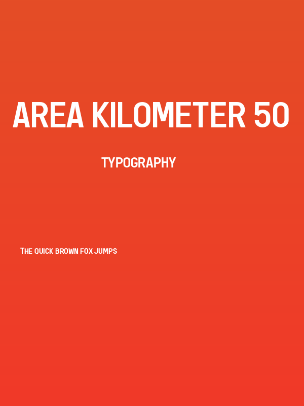 AREA KILOMETER 50 Poster