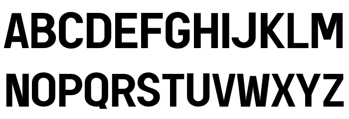 AREA KILOMETER 50 Font LOWERCASE