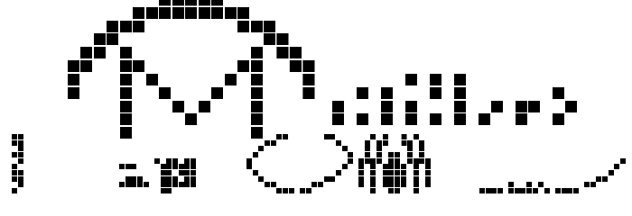 ARECIBO MESSAGE フォント その他の文字