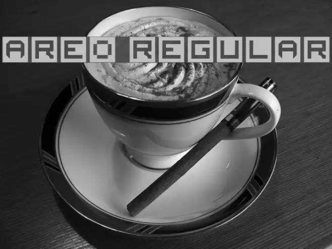 AREO Regular Font examples