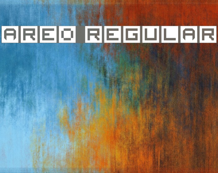 AREO Regular Font examples