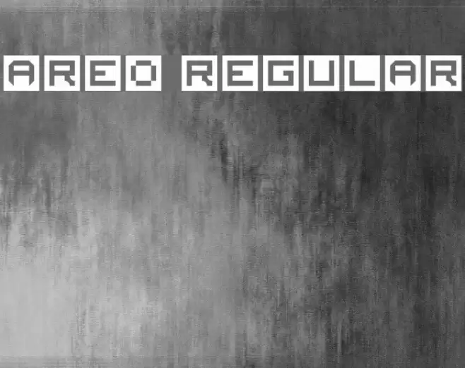 AREO Regular Font examples