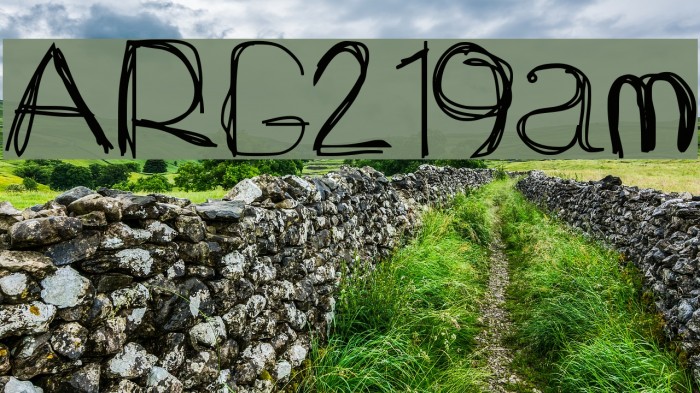 ARG219am Font examples