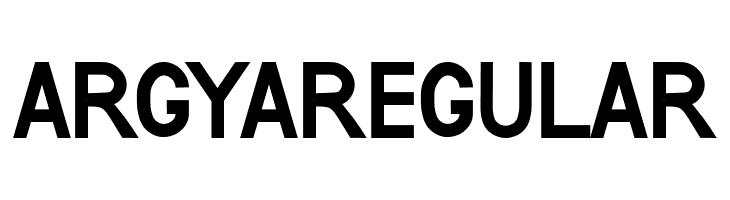 ARGYARegular  Скачать бесплатные шрифты