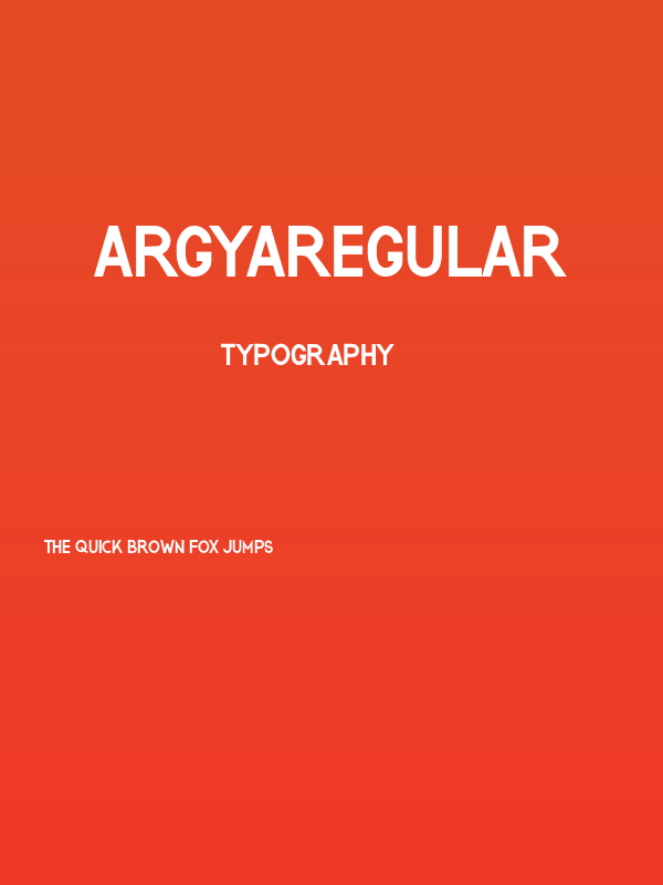 ARGYARegular Poster