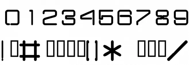 ARIA  Medium Font OTHER CHARS