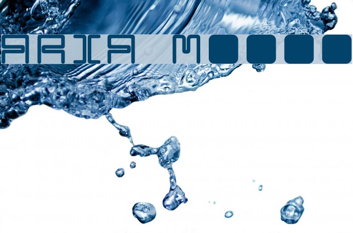 ARIA Medium Шрифта examples
