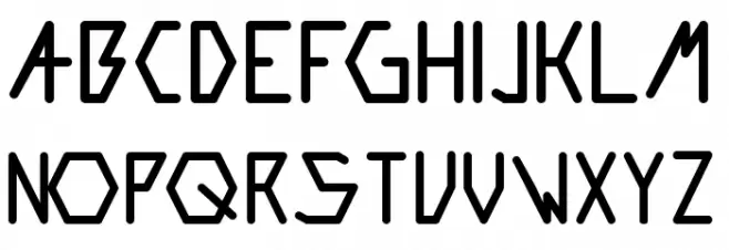 ARK DOTLINE 字体 大写