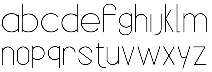 ARK HILARIOUS Font LOWERCASE