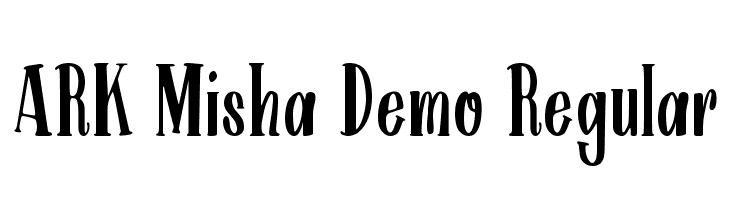 ARK Misha Demo Regular  font caratteri gratis