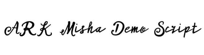 ARK Misha Demo Script  baixar fontes gratis