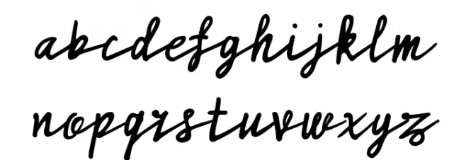 ARK Misha Demo Script フォント 小文字