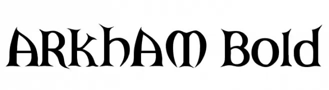 ARKHAM Bold  font caratteri gratis