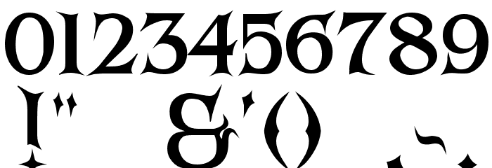 ARKHAM Bold Font OTHER CHARS