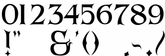 ARKHAM Reg Font OTHER CHARS