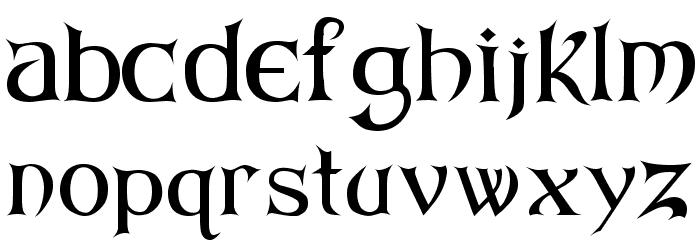 ARKHAM Reg Font LOWERCASE