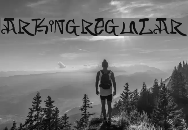 ARKING-Regular फ़ॉन्ट examples