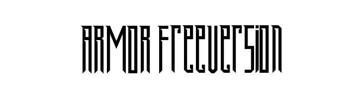 ARMOR FreeVersion  font caratteri gratis