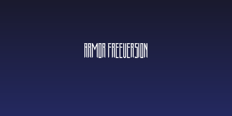 ARMOR FreeVersion Social Header