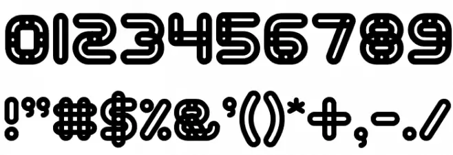 ARMORED Font OTHER CHARS