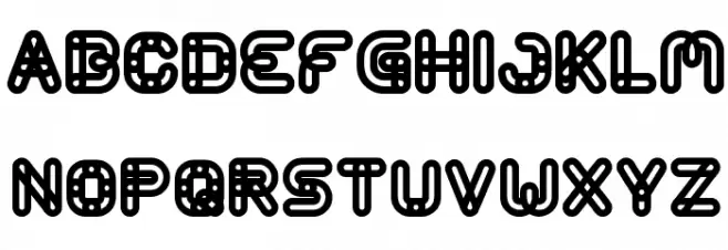 ARMORED Schriftart Groß