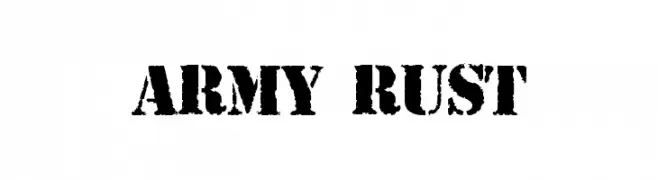 ARMY RUST  Скачать бесплатные шрифты