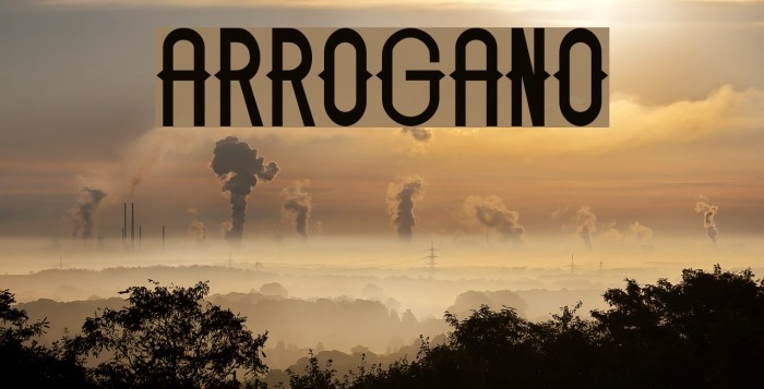 ARROGANO Font examples