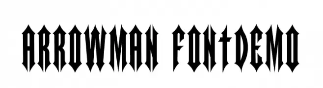 ARROWMAN FONTDEMO  لخطوط تنزيل