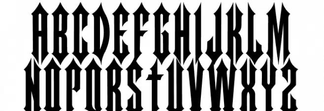 ARROWMAN FONTDEMO フォント 大文字
