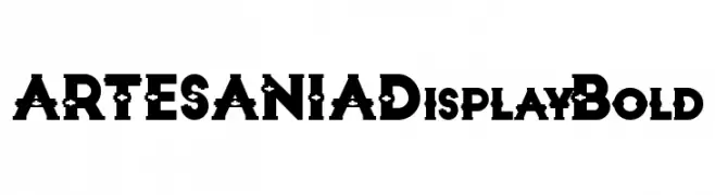 ARTESANIA Display Bold  Frei Schriftart Herunterladen