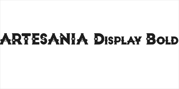 ARTESANIA Display Bold Logo