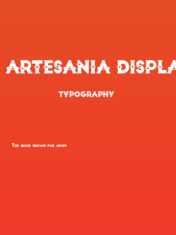 ARTESANIA Display Bold Poster
