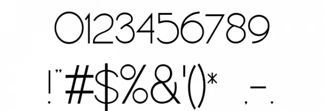 ARTHIQUE DEMO Font OTHER CHARS