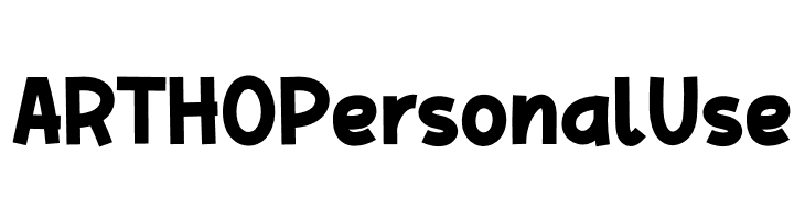 ARTHO Personal Use  Free Fonts Download