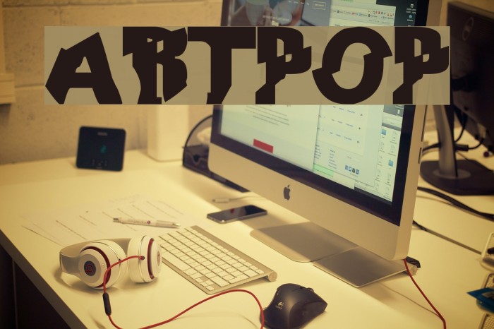 ARTPOP Font examples
