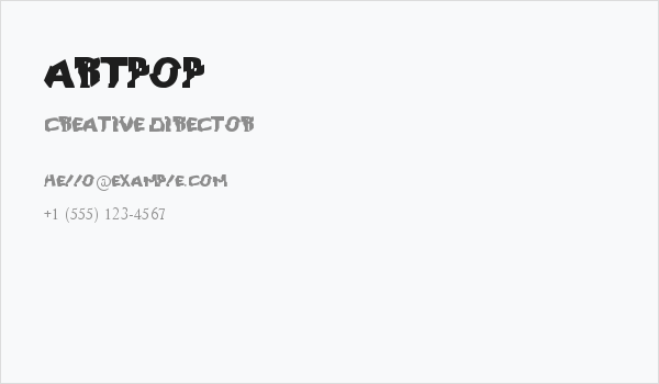 ARTPOP Business Card