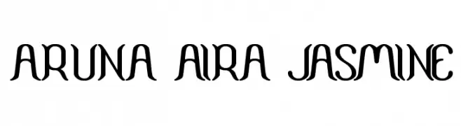 ARUNA AIRA JASMINE  font caratteri gratis