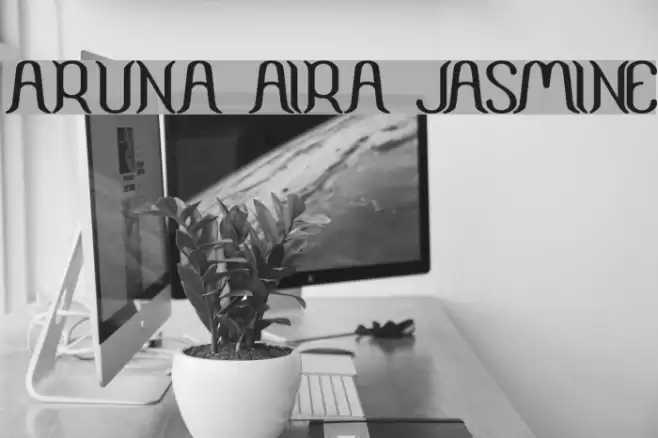 ARUNA AIRA JASMINE Schriftart examples
