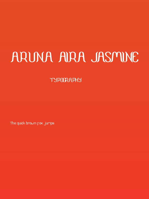 ARUNA AIRA JASMINE Poster