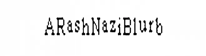 ARashNaziBlurb  baixar fontes gratis
